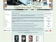 Tablet Screenshot of lightersandthings.co.za